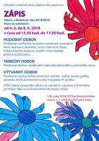 ZUŠ Sabinov pozýva na zápis žiakov v š.r. 2018/2019